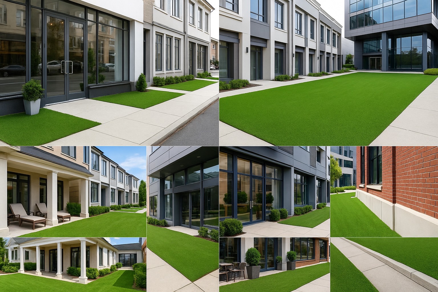 หญ้าเทียมสำหรับอาคารพาณิชย์ - บริษัท คิง เทิร์ฟ คอนสตรักชัน จำกัด